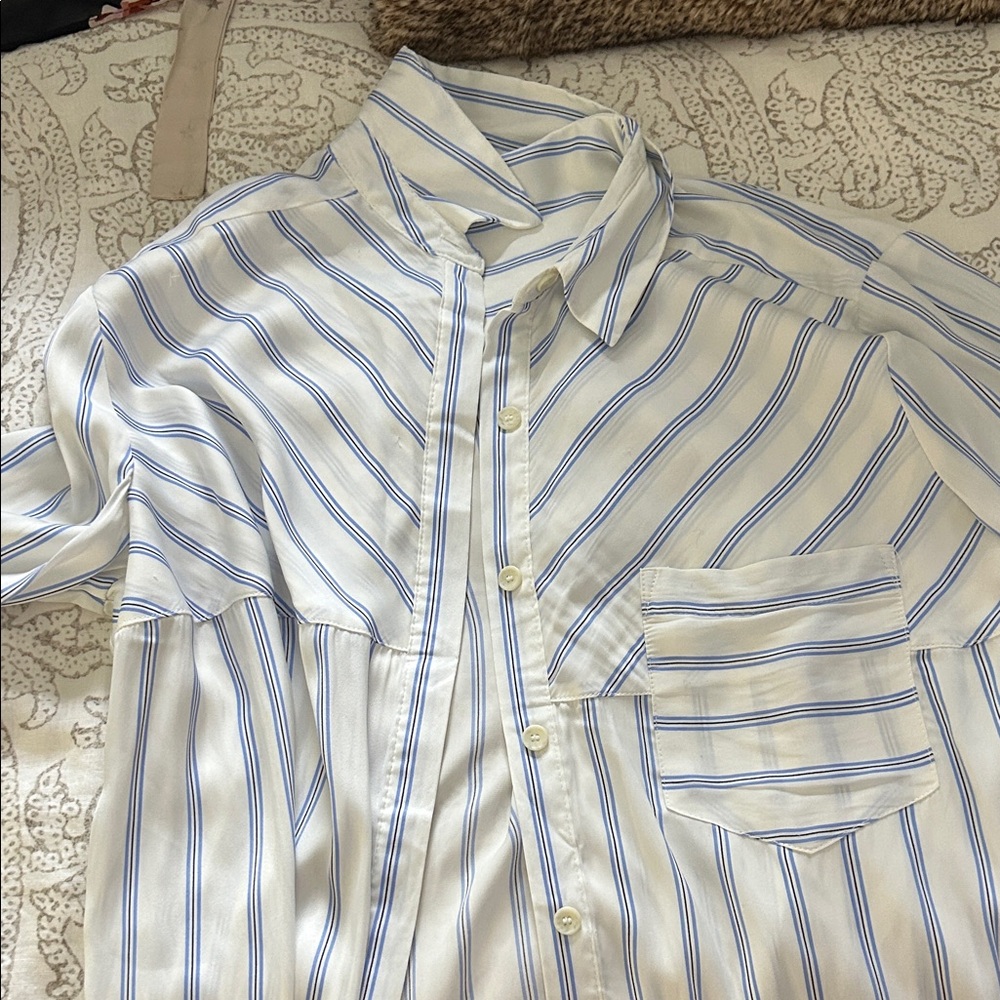 Blue Striped button down
